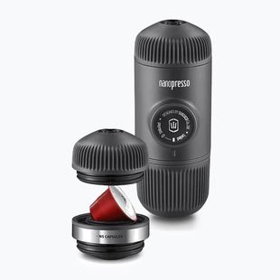 Mașină de cafea portabilă Wacaco Nanopresso 80 ml + adapter NS black