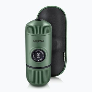 Aparat de cafea portabil Wacaco Nanopresso 80 ml + etui moss green