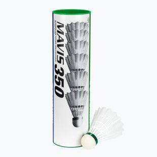 Fluturași de badminton YONEX Mavis 350 W 6 pack white