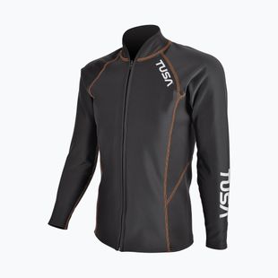 Bluză cu mânecă lungă pentru înot bărbați TUSA Rashguard Thermal black
