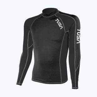 Bluză cu mânecă lungă pentru înot bărbați TUSA Black rashguard