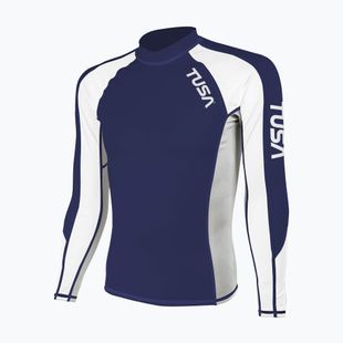 Bluză cu mânecă lungă pentru înot bărbați TUSA Navy blue rashguard