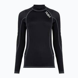 Bluză cu mânecă lungă pentru înot damă TUSA Black rashguard