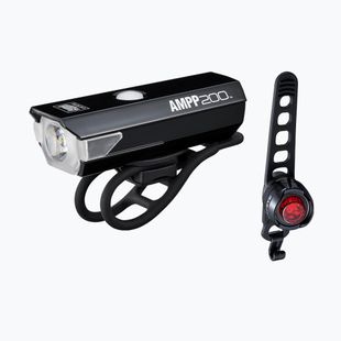 Set de faruri de bicicletă CatEye AMPP 200 HL-EL042RC / ORB-RC TL-LD160RC black