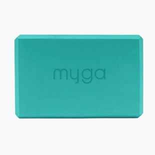 Cub pentru yoga Myga Foam Block turquoise