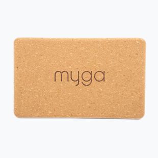 Cub pentru yoga Myga Cork Block 2 pcs. brown