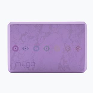 Cub pentru yoga Myga Foam Block purple