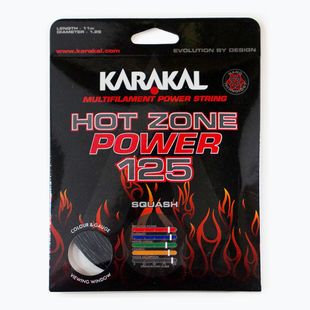 Cordă pentru squash Karakal Hot Zone Power 125 11 m black