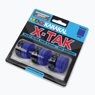 Înveliș pentru rachetă de squash Karakal X Tak 3 pack blue