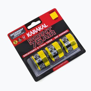 Înveliș pentru rachetă de squash Karakal Point 75 Air 3 pack yellow