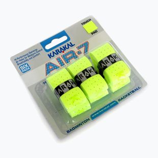 Învelișuri de squash Karakal Air 7 Overwrap Grip 6 pack lime