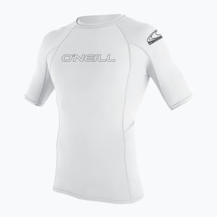 Tricou de înot pentru bărbați O'Neill Basic Skins Rash Guard alb