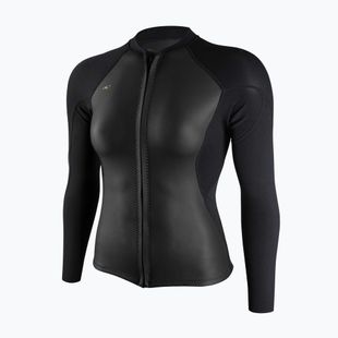Costum înot pentru femei O'Neill Bahia 1/0.5mm Full-Zip Jacket glide black/black/black