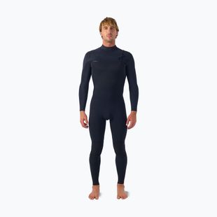Costum de înot pentru bărbați O'Neill Hyperfreak 5/4+ mm Chest Zip Full black/black