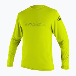 Longsleeve de înot O'Neill Youth Basic Skins Sun Shirt lime