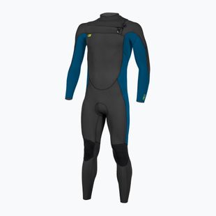 Costum de înot pentru copii O'Neill Youth Ninja 4/3 Chest Zip Full black/ ultrablue/ dayglo