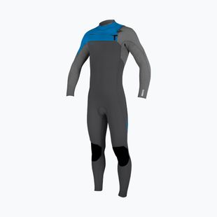 Spumă de înot pentru copii O'Neill Youth Hyperfreak 3/2+ Chest Zip Full graphite/smoke/baliblue