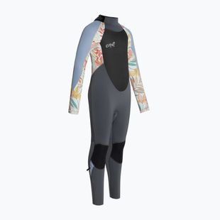 Costum de înot pentru copii  O'Neill Girls Epic 5/4 Back Zip Full graphite/dahlia/infinity