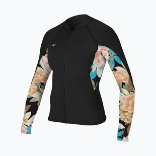 Geacă de neopren pentru femei O'Neill Bahia 1/0.5 mm Full-Zip Jacket black/mikah floral/black