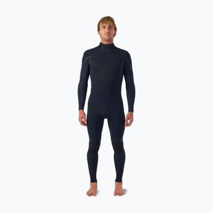 Costum de înot pentru bărbați O'Neill Hyperfreak Fire 4/3+ mm Back Zip Full black/black