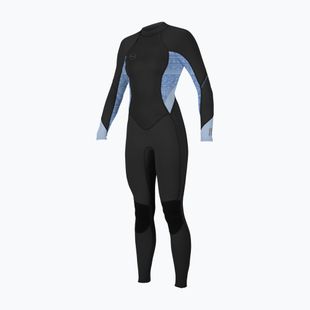 Costum de înot pentru femei O'Neill Bahia 3/2 Back Zip Full IQ5 black/surf abstract/chambray blue
