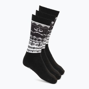 Șosete de schi Surfanic Pro Tech 3 pak Fairisle black