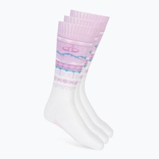 Șosete de schi Surfanic Pro Tech Fairisle 3 pak ice lilac