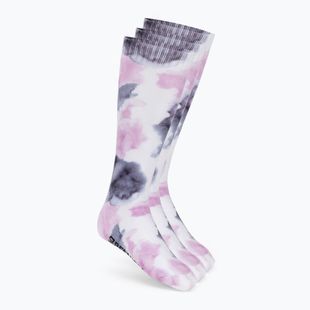 Șosete de schi pentru femei Surfanic Pro Tech 3Pk Watercolour Sock pink purple