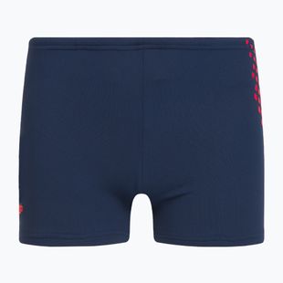 Boxeri de înot pentru copii Speedo Essential Placement Allover Trunks blue/red