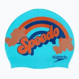 Cască de înot pentru copii Speedo Slogan Print blue/navy