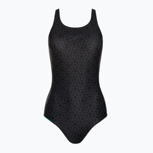 Speedo Boomstar Boomstar Allover Muscleback costum de baie dintr-o singură piesă pentru femei negru-gri 68-122999023