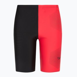 Pantaloni scurți de înot pentru copii Speedo Tech Placement Jammer black/red