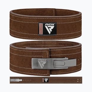 Centură pentru ridicarea greutăților RDX Pro Liver Buckle Lth brown