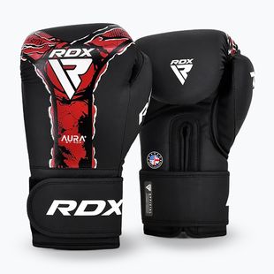Mănuși de box RDX Boxing New Aura F17 black/red