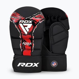 Mănuși de MMA RDX Grappling Shooter New Aura F17 black/red