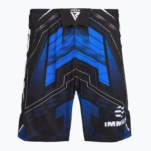 Pantaloni scurți de antrenament pentru bărbați RDX IMMAF Approved MMA Fight & Training blue