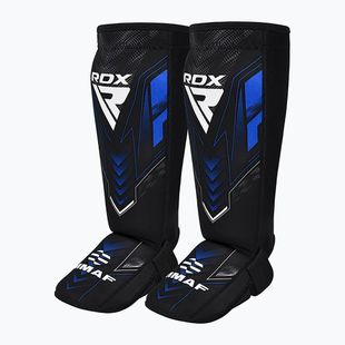Protecții tibii și picioare RDX IMMAF Approved Neoprene Shin Instep red