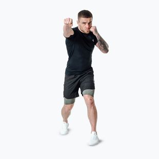 Pantaloni scurți de antrenament RDX T16 black/grey