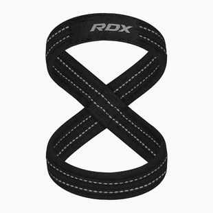 Curele pentru ridicat greutăți cu cârlige RDX Weight Lifting 8 Figure Strap grey
