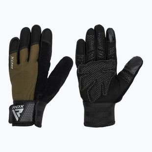 Mănuși de antrenament RDX W1F Full Finger army green