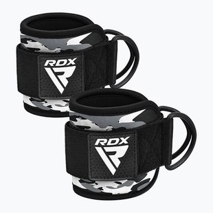 Curele cu cârlig pentru gleznă RDX A4 Ankle Straps For Gym Cable Machine grey