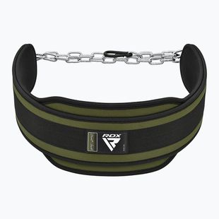 Curea pentru ridicarea greutăților RDX Pro Dipping Belt 2 Layer army green
