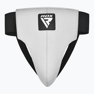 Apărătoare inghinală pentru bărbați RDX R1 Martial Arts Groin Guard white/black
