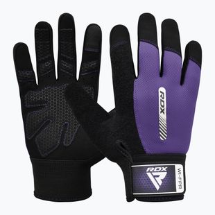 Mănuși de antrenament RDX W1F Full Finger purple