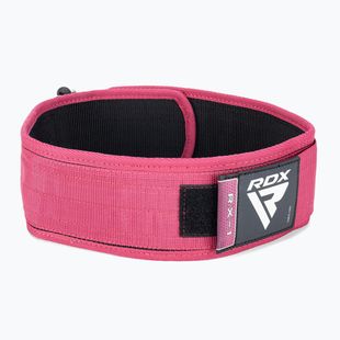 Centură pentru ridicarea greutăților RDX RX1 Weight Lifting Strap pink