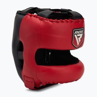 Cască de box RDX Apex Boxing Head Gear With Nose Protection Bar red
