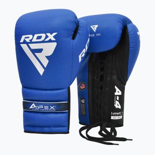 Mănuși de box RDX Apex Lace Up Training Sparring Boxing blue