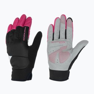Mănuși de ciclism pentru femei Endura Windchill W cherry