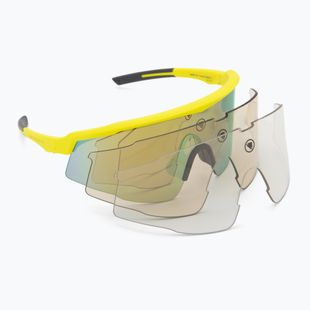 Ochelari de soare Endura Shumba II 3+0+0 hi-viz yellow/smoke tint/full gold mirror