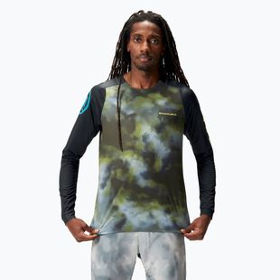 Bărbați Endura Pixel Cloud Ltd ciclism cu mânecă lungă negru